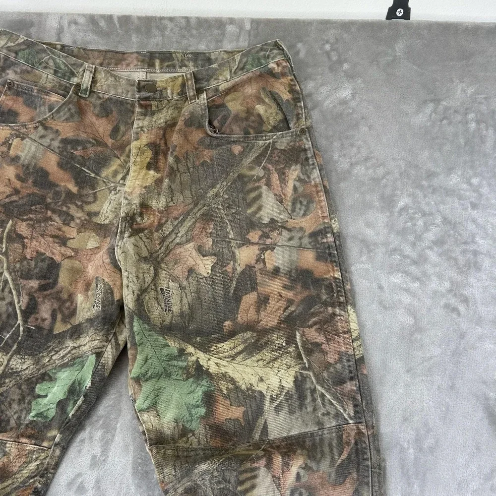 Wrangler 97GR1M Jeans Mens 36x34 Brown Camo Straight Hunting Denim Pants Outdoor